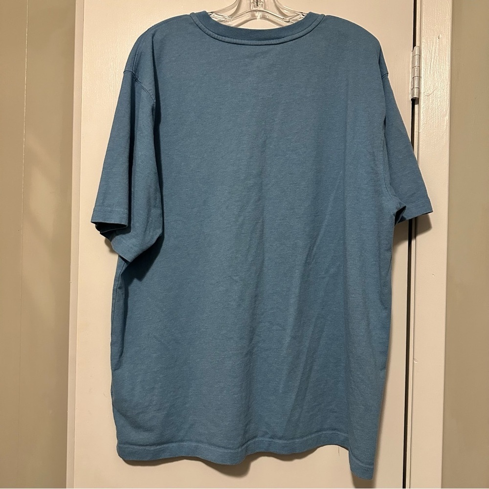 Carhartt Men's Loose Fit Short-Sleeve Henley T-Shirt Coastal Heather size XL - Picture 4 of 7